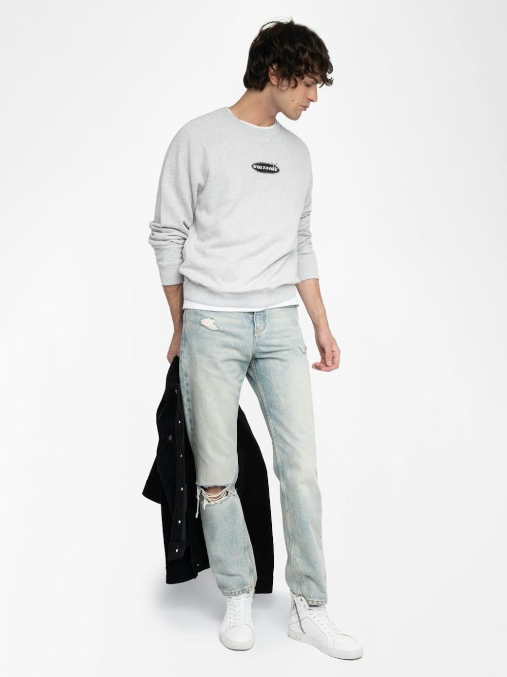  [NAME] Sweatshirt grey men | Zadig&Voltaire Lebanon