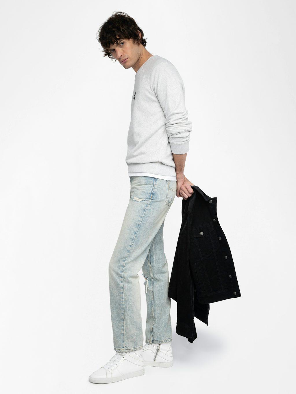 [NAME] Sweatshirt grey men | Zadig&Voltaire Lebanon