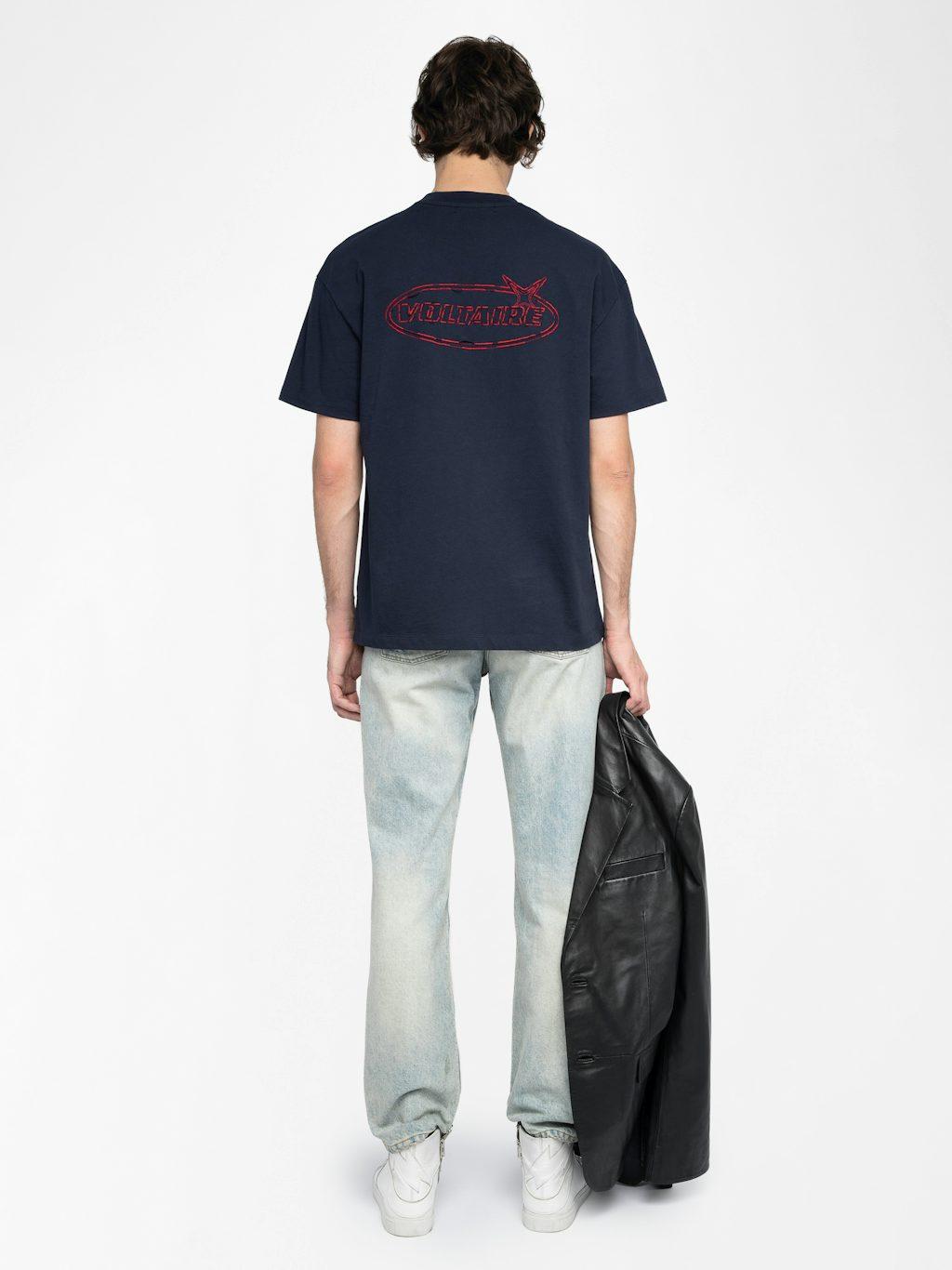  [NAME] T-shirt blue men | Zadig&Voltaire Lebanon