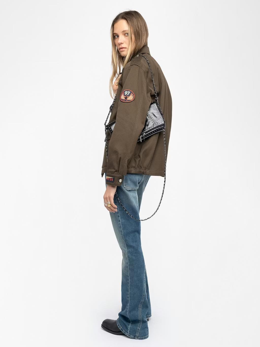 Rock Vintage Patent Studs Clutch