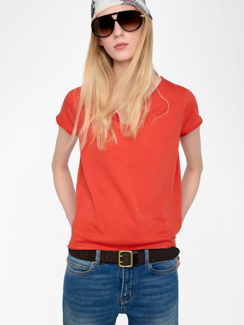  [NAME] T-shirt orange women | Zadig&Voltaire Lebanon