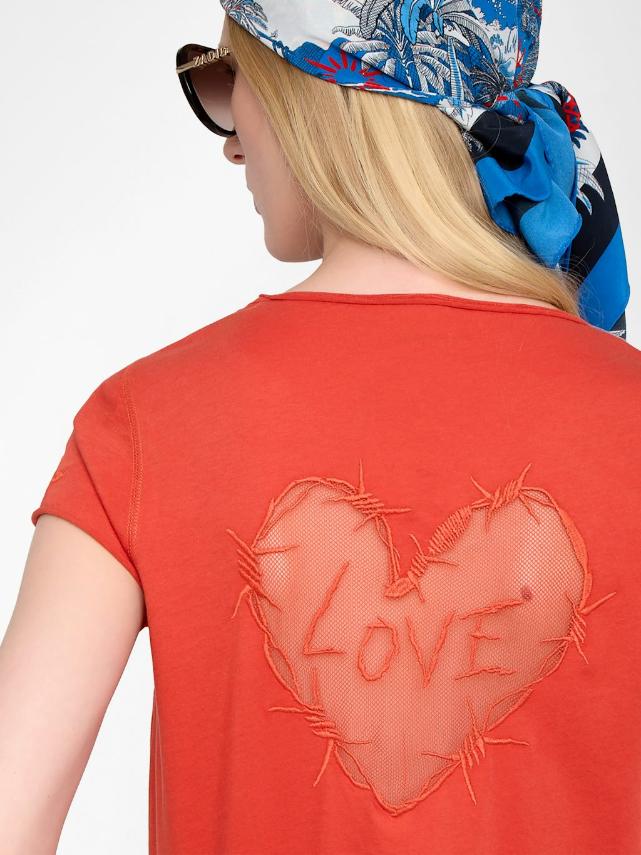  [NAME] T-shirt orange women | Zadig&Voltaire Lebanon