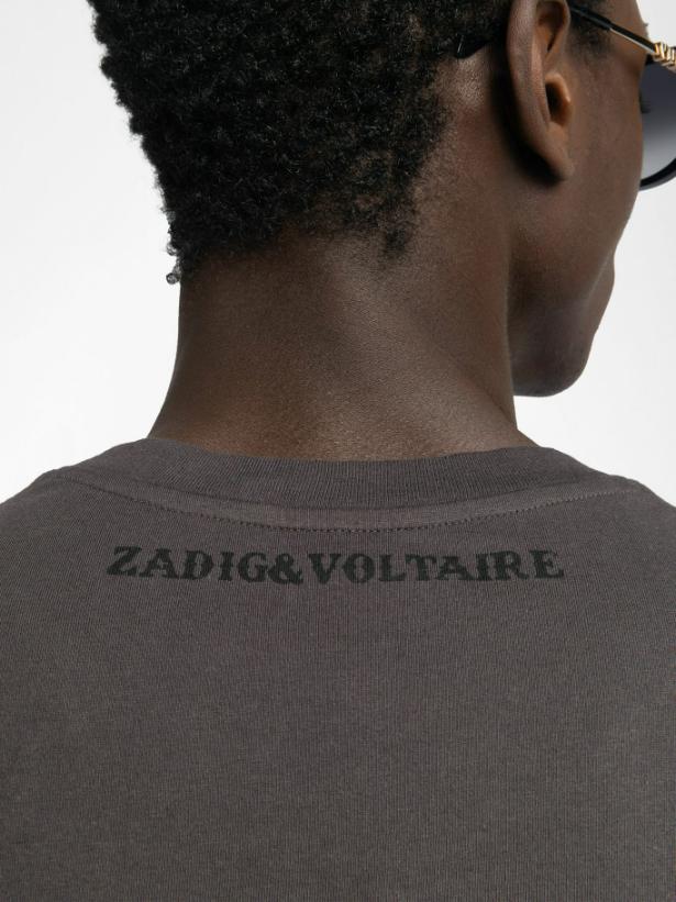  [NAME] t-shirt brown men | Zadig&Voltaire Lebanon