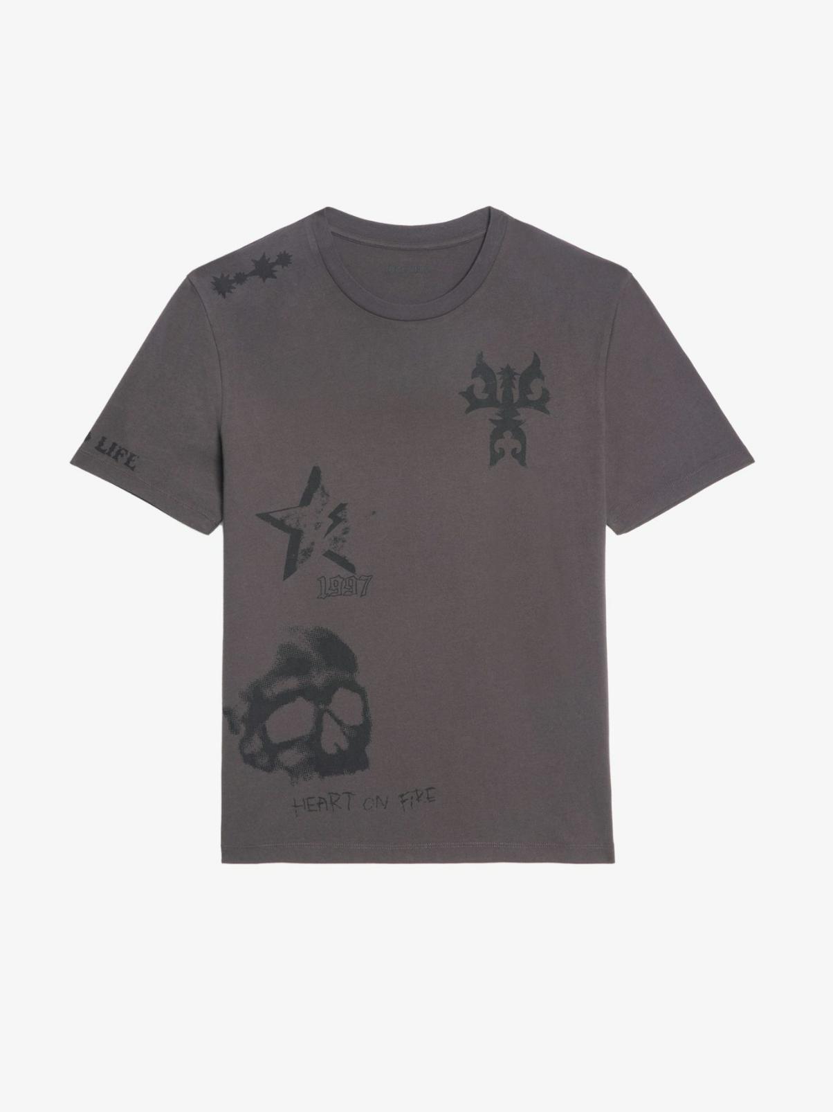  [NAME] t-shirt brown men | Zadig&Voltaire Lebanon