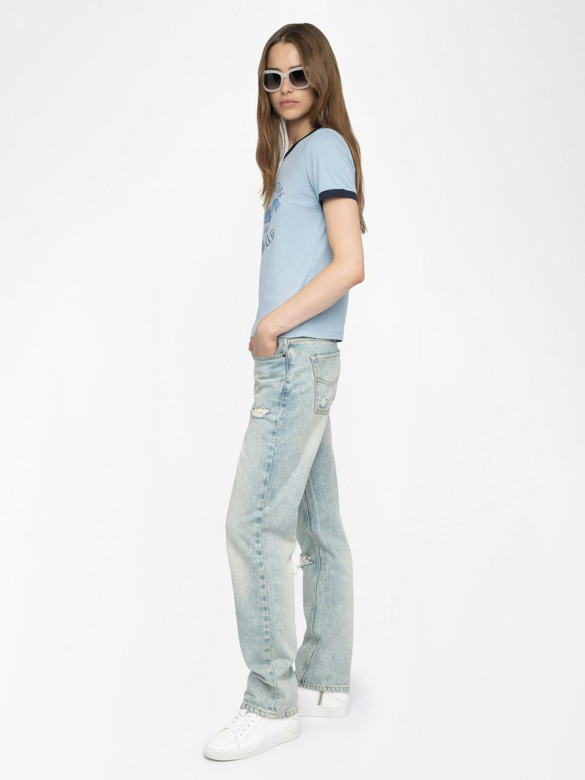  [NAME] T-shirt blue women | Zadig&Voltaire Lebanon