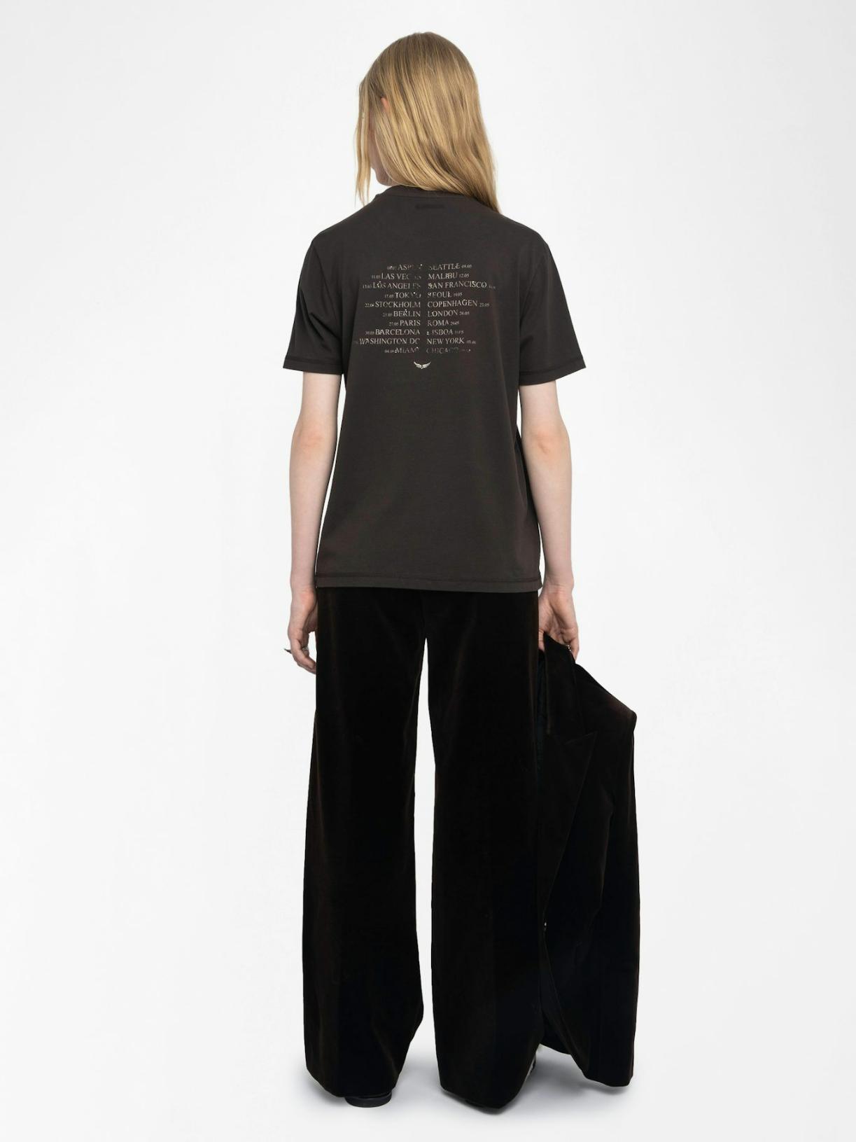  [NAME] t-shirt brown women | Zadig&Voltaire Lebanon