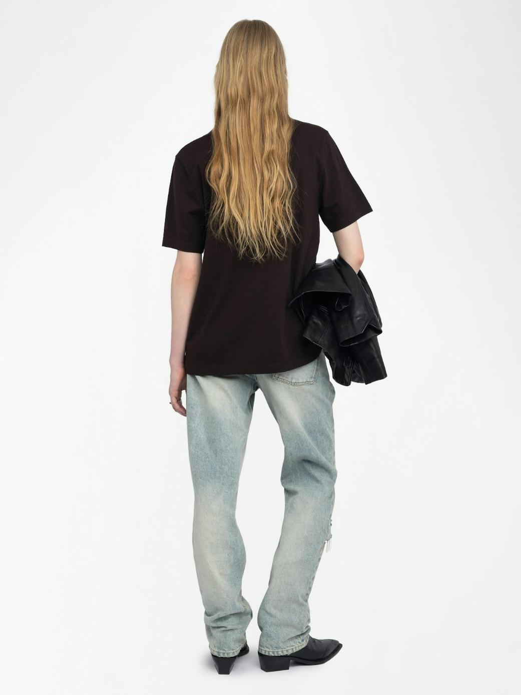  [NAME] t-shirt brown women | Zadig&Voltaire Lebanon