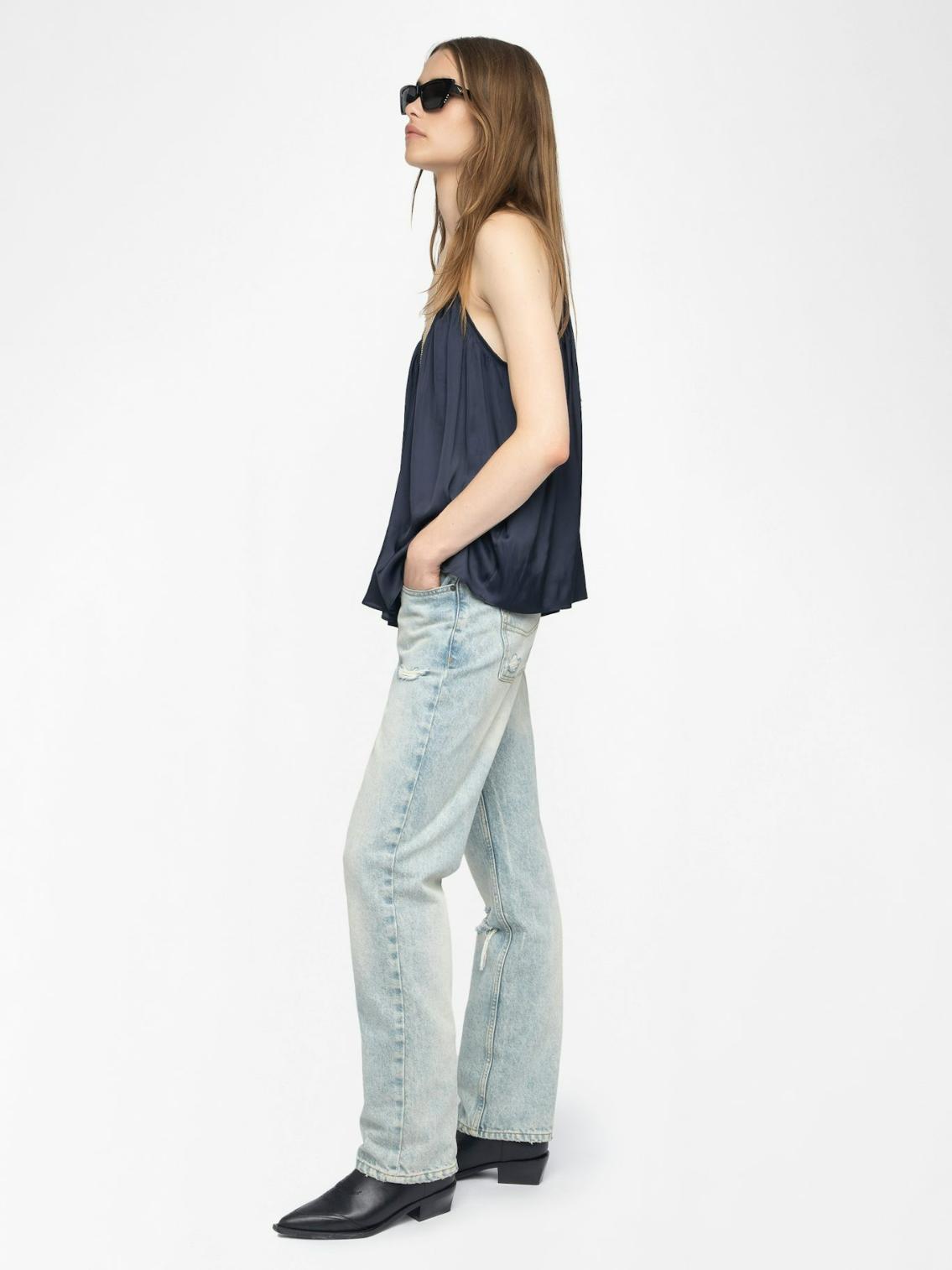  [NAME] top blue women | Zadig&Voltaire Lebanon