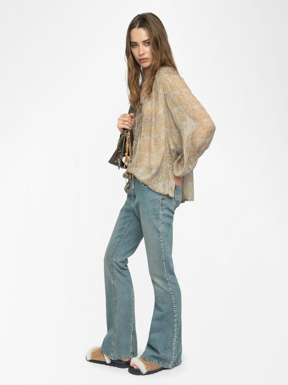  [NAME] shirt blue women | Zadig&Voltaire Lebanon