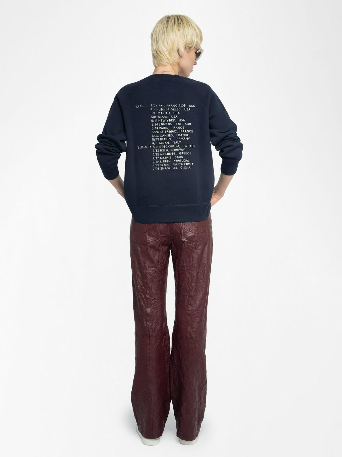  [NAME] sweatshirt blue women | Zadig&Voltaire Lebanon