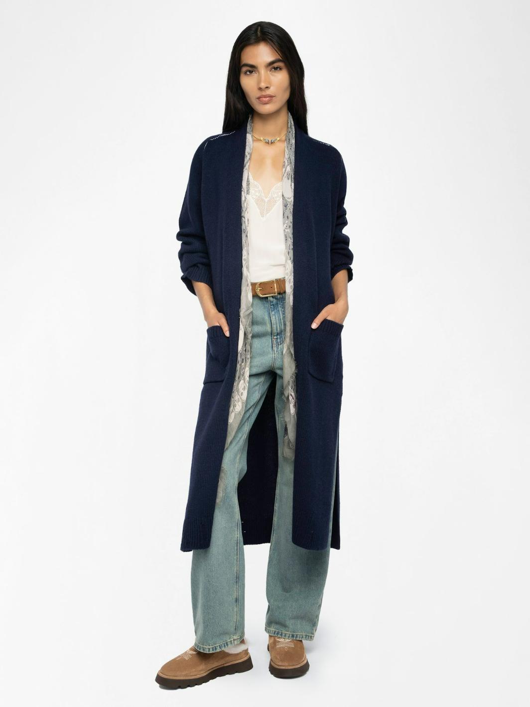  [NAME] Cardigan blue women | Zadig&Voltaire Lebanon