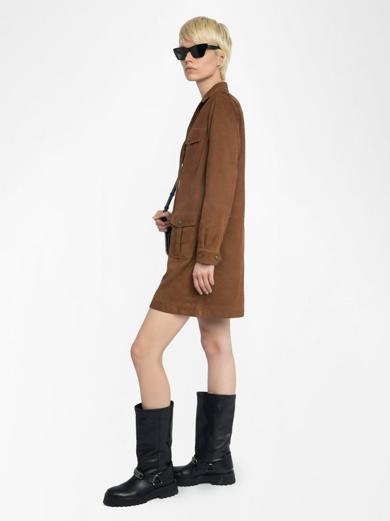  [NAME] dress brown women | Zadig&Voltaire Lebanon