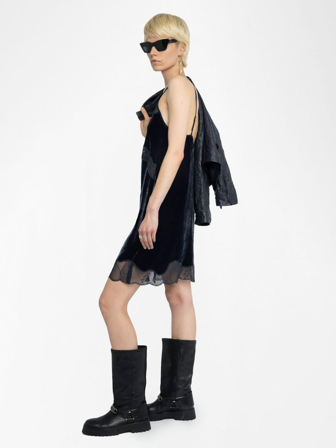  [NAME] dress blue women | Zadig&Voltaire Lebanon