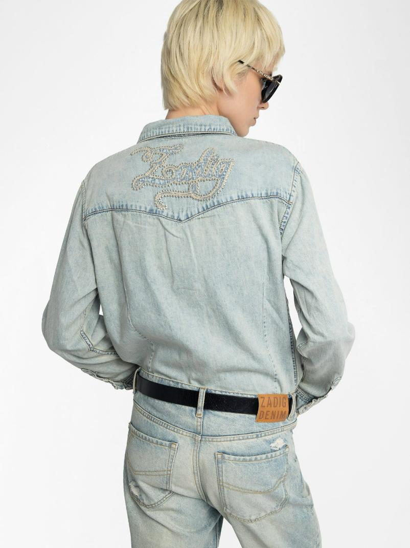  [NAME] shirt denim women | Zadig&Voltaire Lebanon