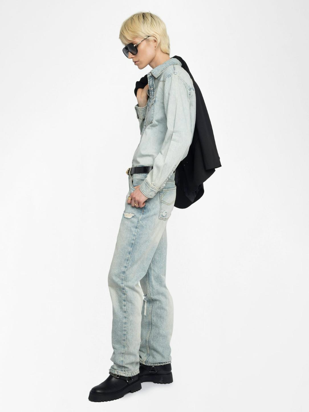  [NAME] shirt denim women | Zadig&Voltaire Lebanon