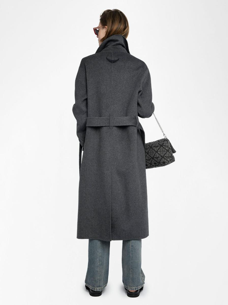  [NAME] coat black women | Zadig&Voltaire Lebanon