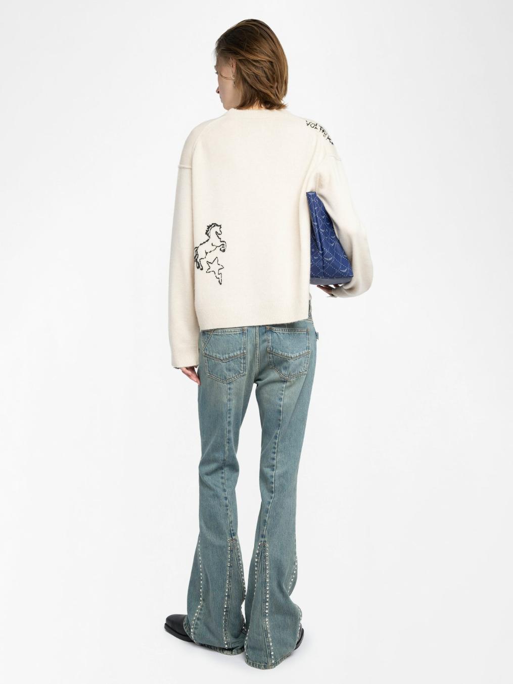  [NAME] Sweater ecru women | Zadig&Voltaire Lebanon