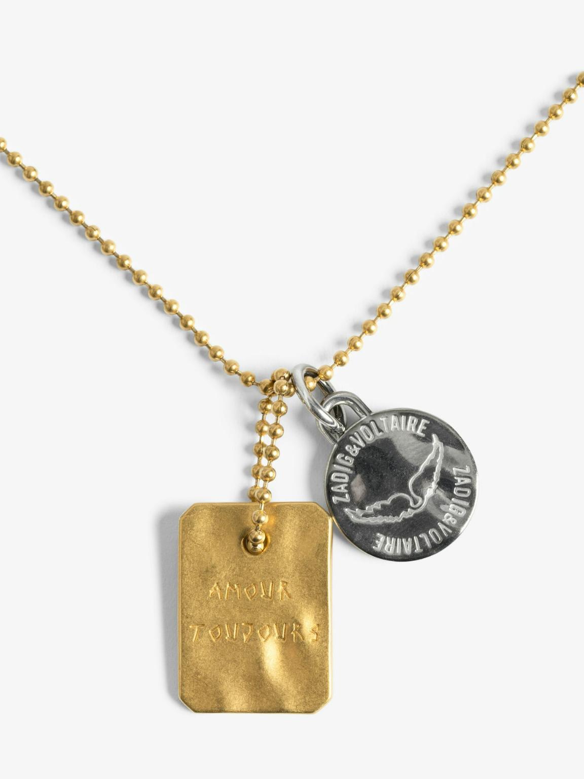 Long Yellow Stainless Steel Necklace | Zadig&Voltaire Lebanon