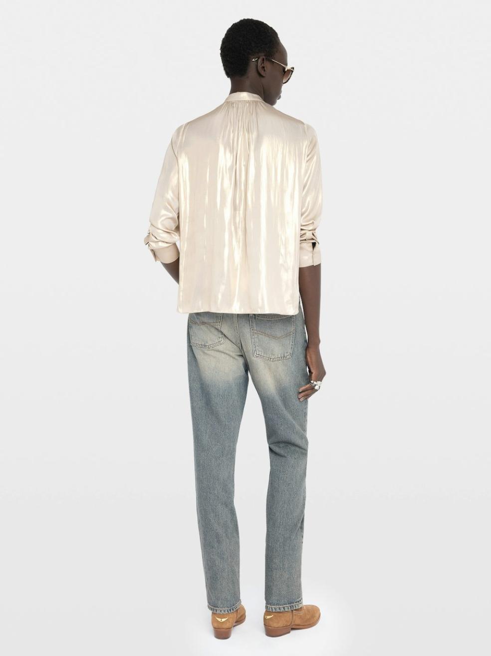 [NAME] Blouse gold women | Zadig&Voltaire Lebanon