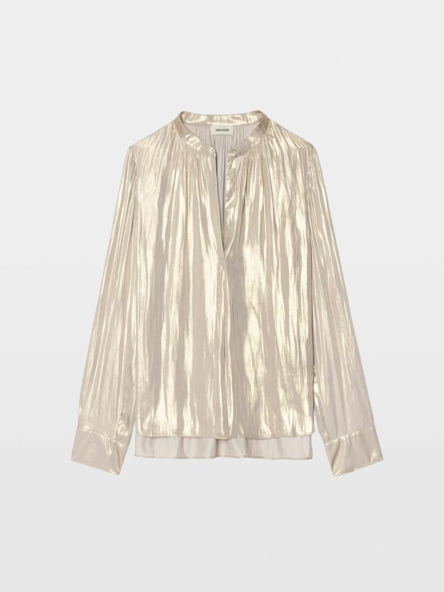  [NAME] Blouse gold women | Zadig&Voltaire Lebanon