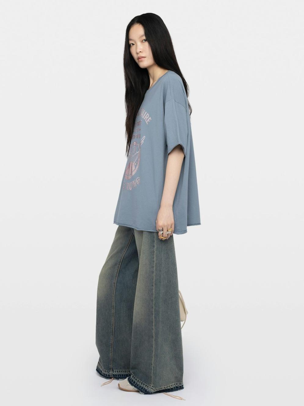  [NAME] T-shirt blue women | Zadig&Voltaire Lebanon