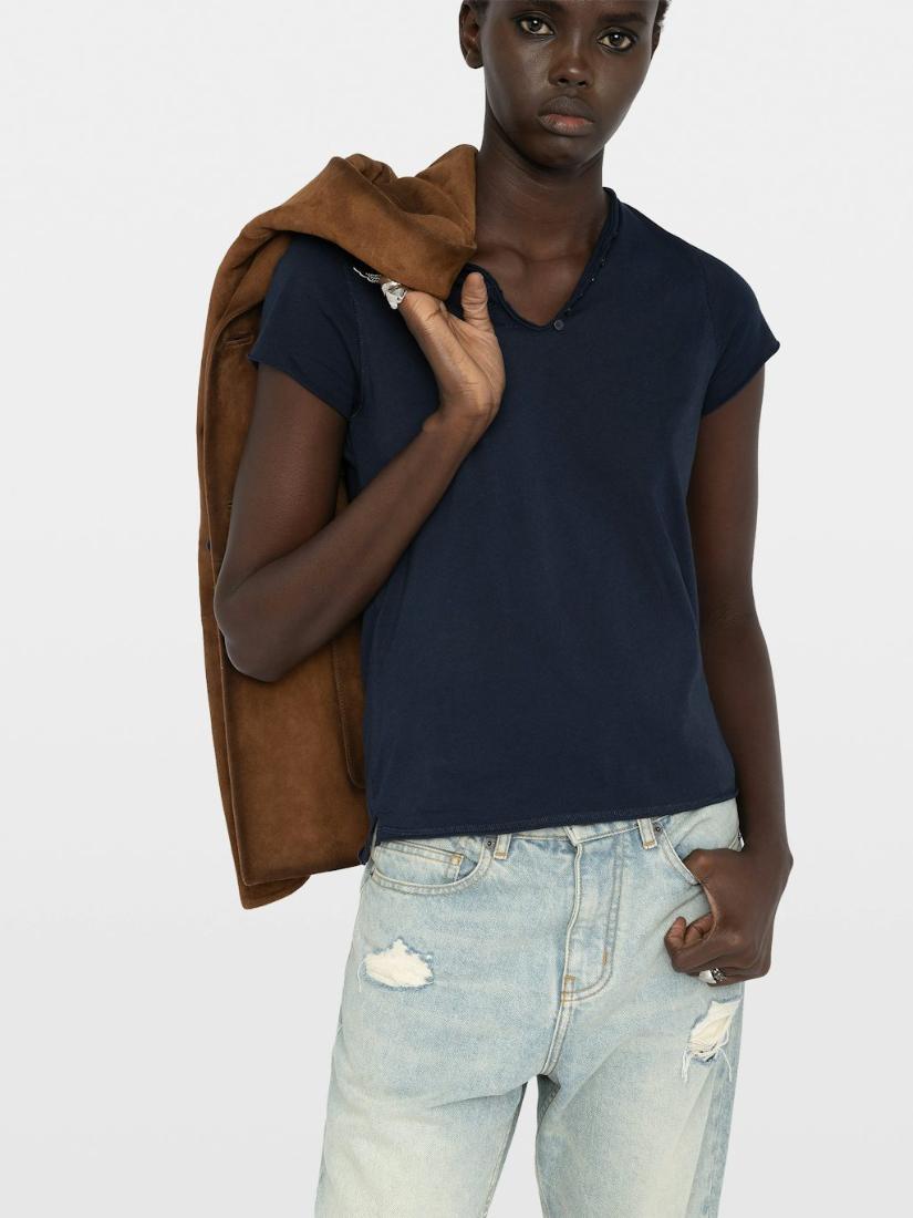  [NAME] T-shirt blue women | Zadig&Voltaire Lebanon