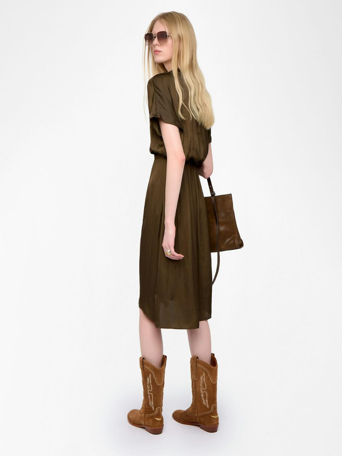  [NAME] Dress green women | Zadig&Voltaire Lebanon