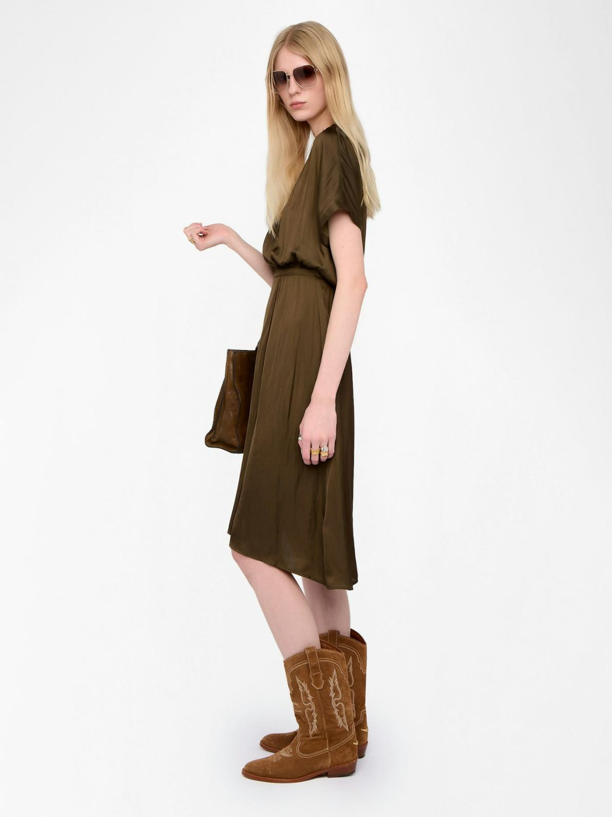  [NAME] Dress green women | Zadig&Voltaire Lebanon
