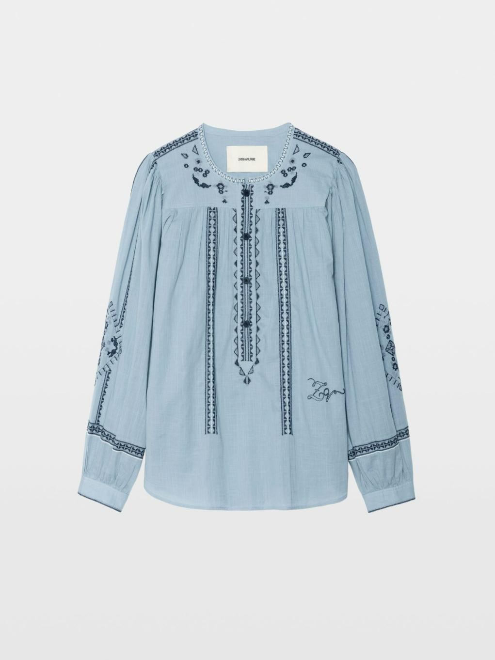  [NAME] blouse blue women | Zadig&Voltaire Lebanon