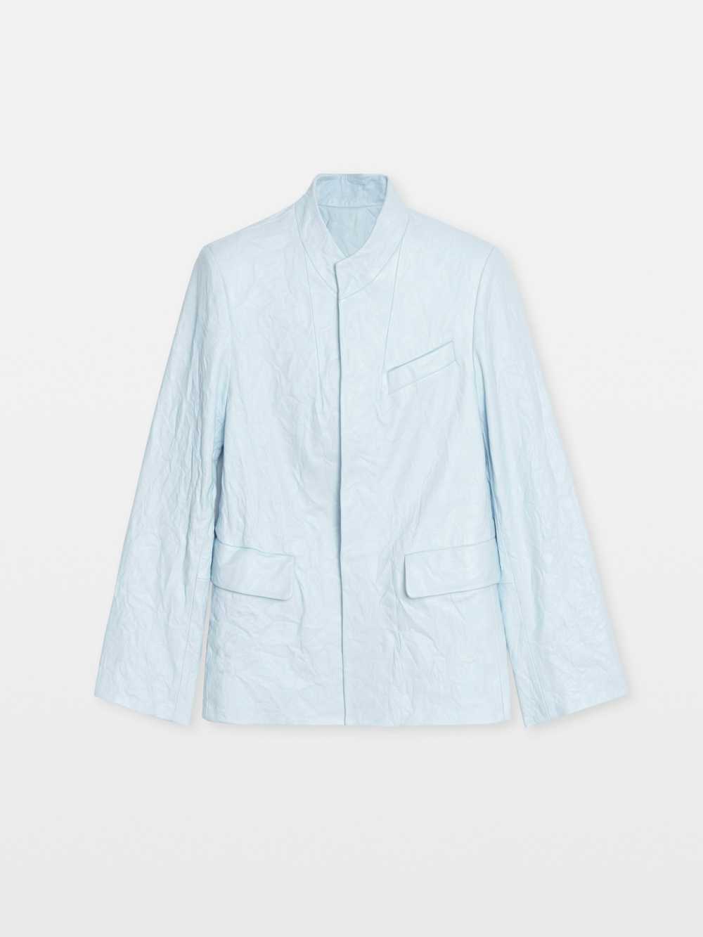 Veryn Creased Leather Blazer